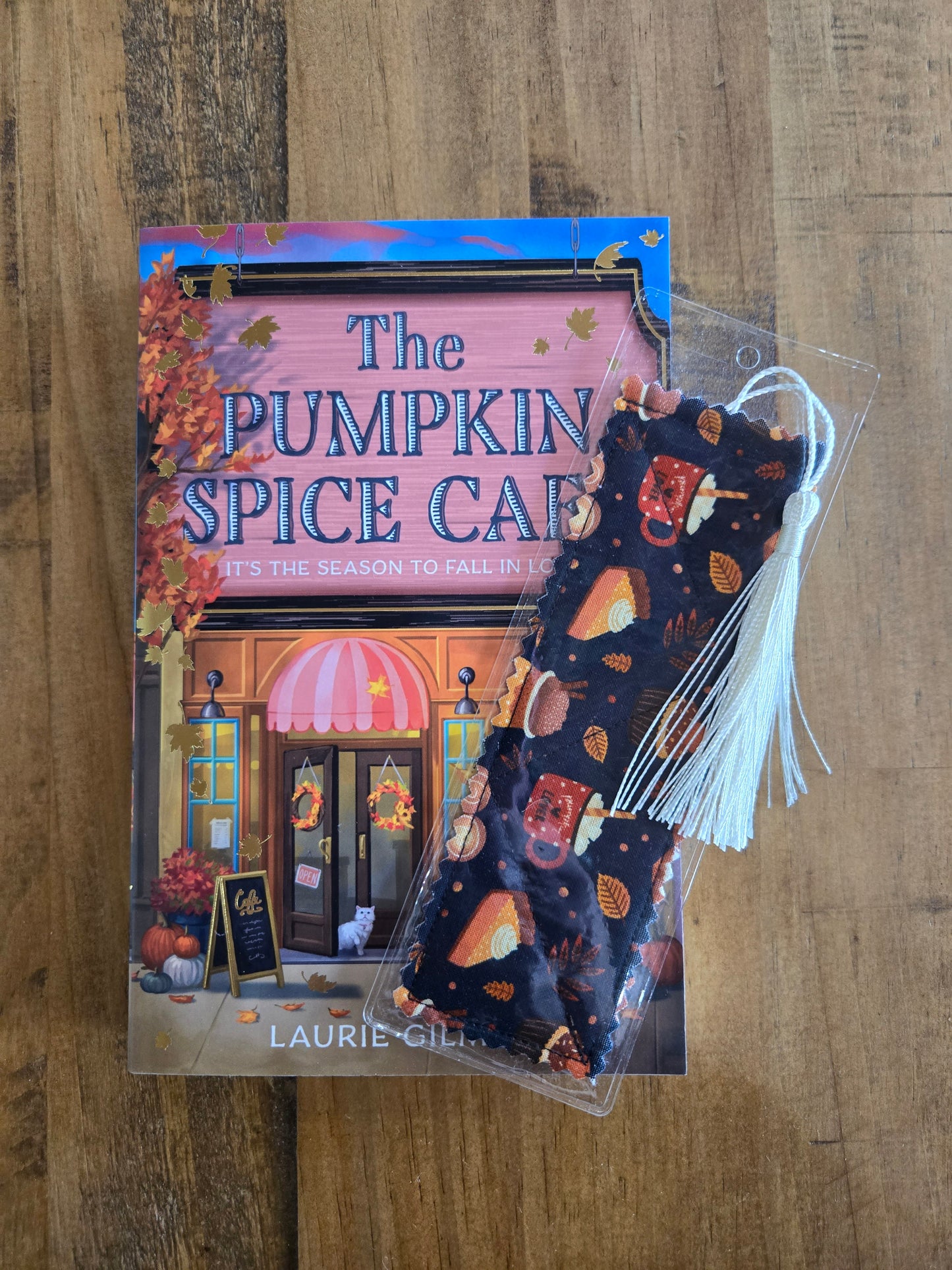 TRADITONAL BOOKMARK IN PUMPKIN SPICE CAFE INSPIRED
