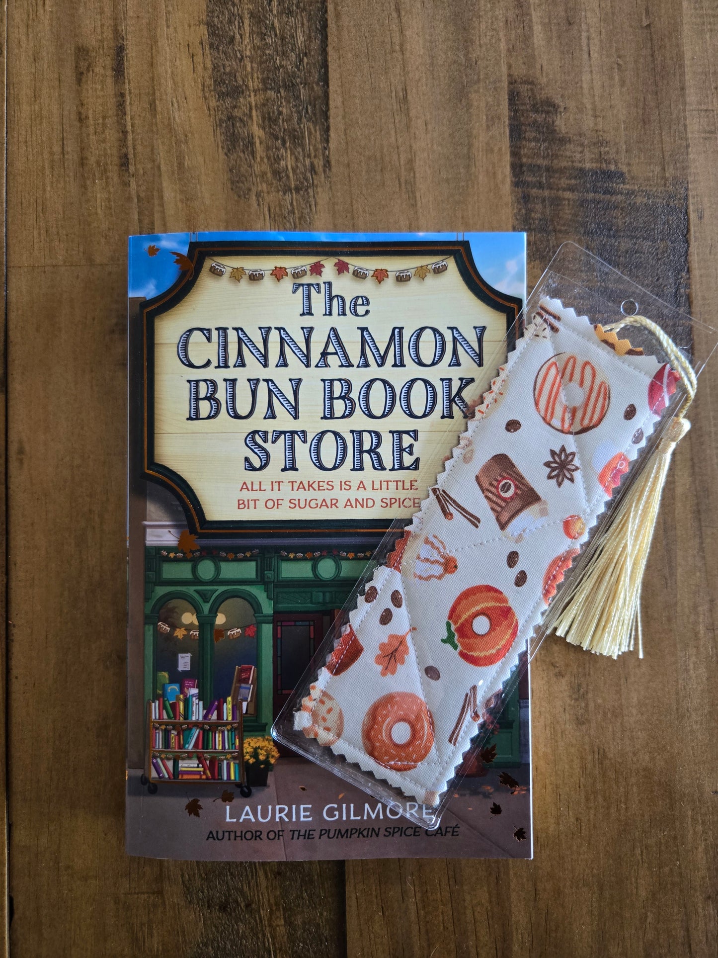 TRADITONAL BOOKMARK IN PUMPKIN SPICE CAFE INSPIRED