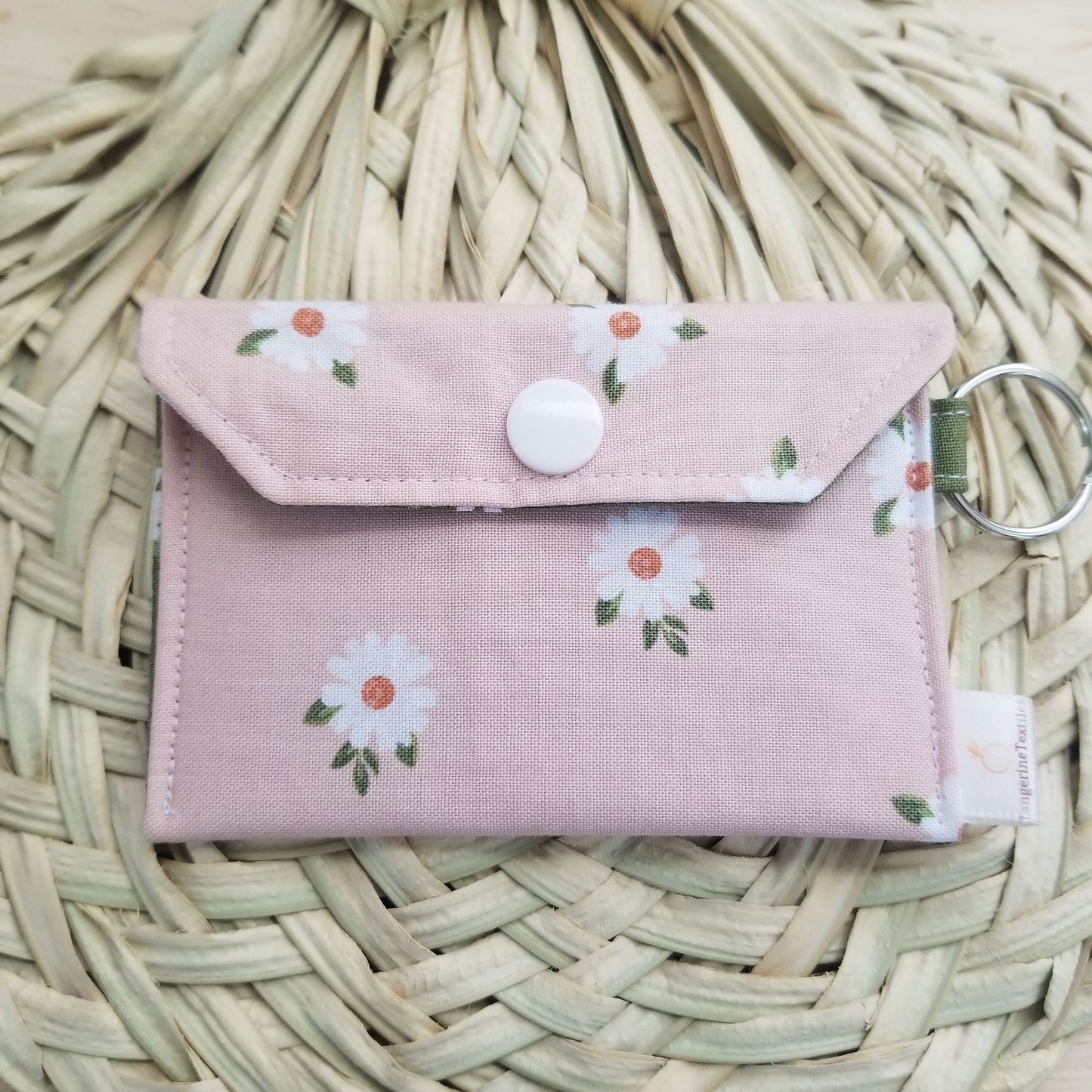 Original Keychain Wallet in Blush Daisy