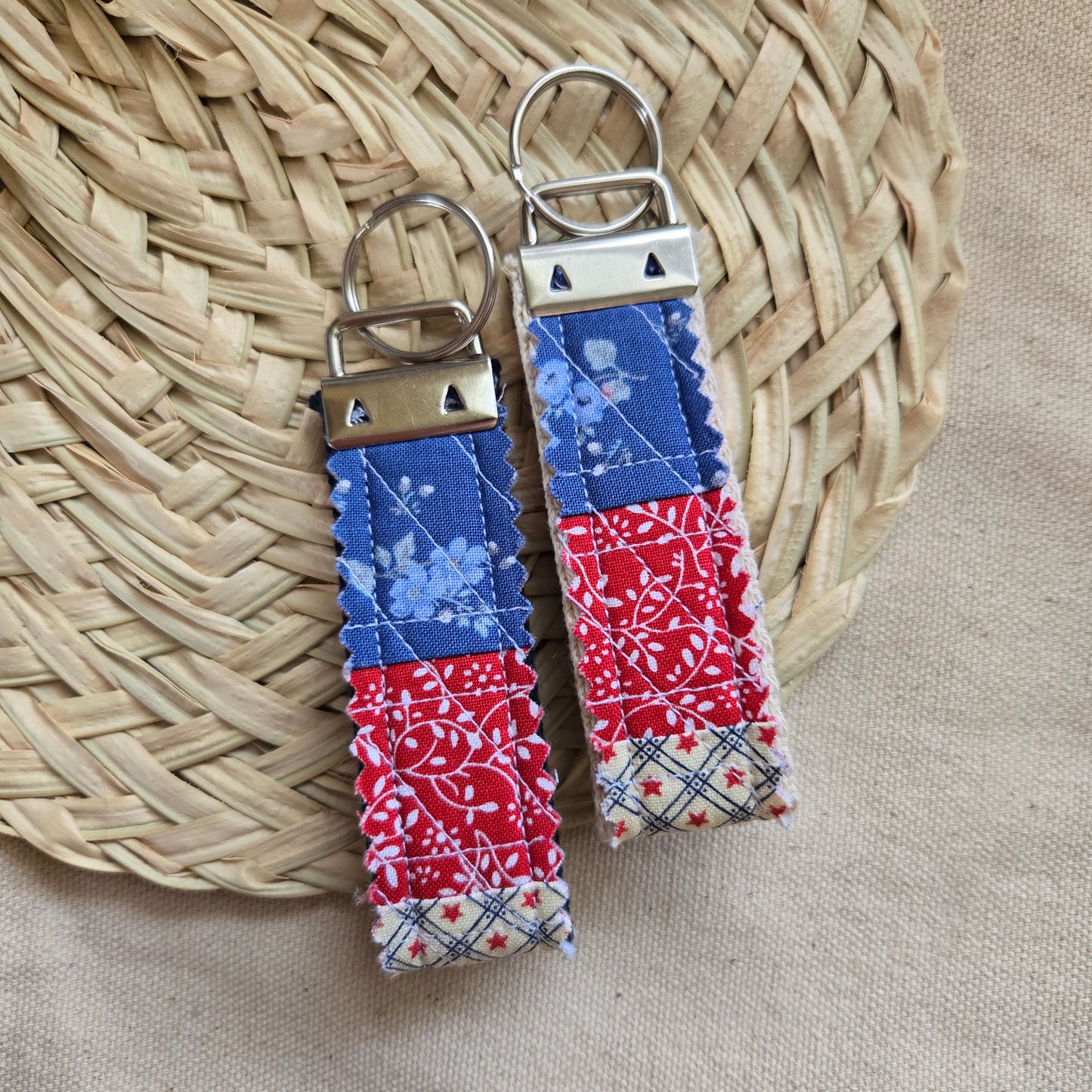 Liberty quilted Keyfob