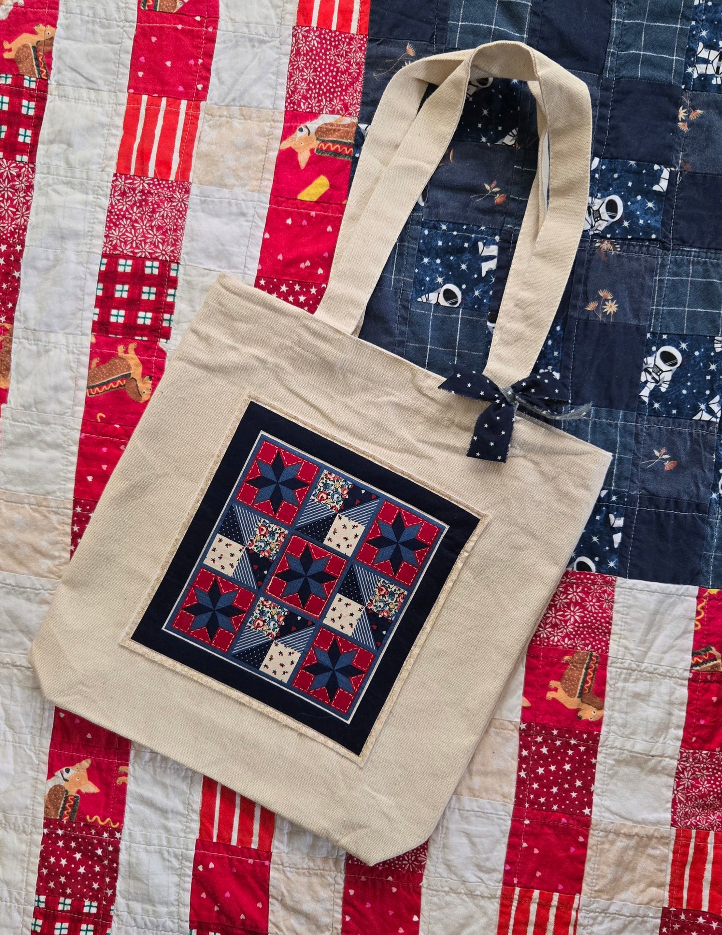 Liberty Square Print Tote