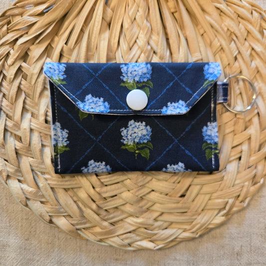 Original Keychain Wallet Blue Hydrangea