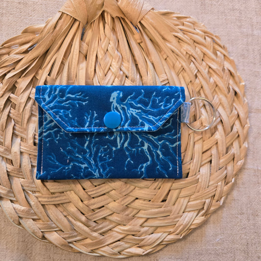 Original Keychain Wallet in Salt & Sea Coral