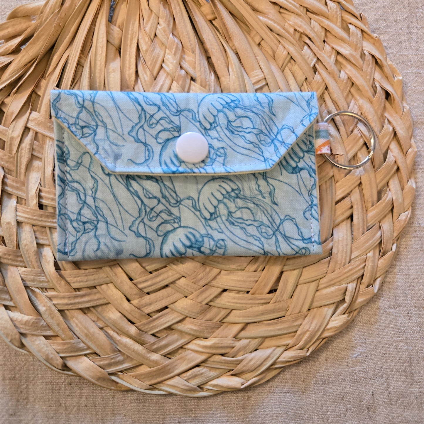 Original Keychain Wallet in Salt & Sea Jellyfish