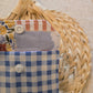 Original Keychain Wallet In Blue Gingham
