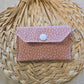 Original Keychain Wallet In Mauve with dots