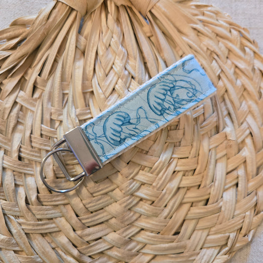 Keyfob in Salt & Sea Jellyfish