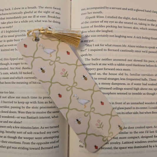 Goose Bookmark with Tassel