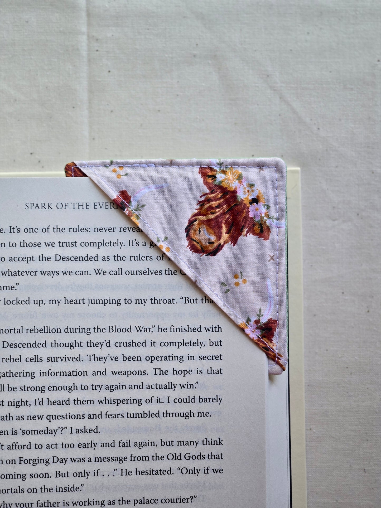 Bulk Order Corner Bookmark in Highland Cow