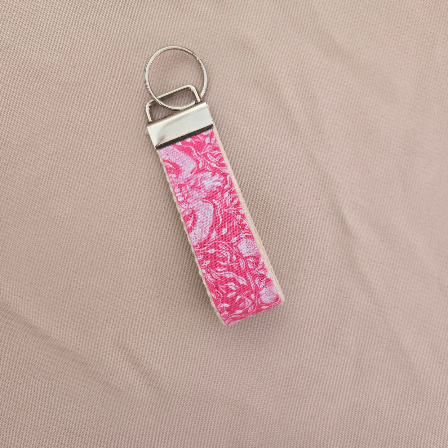 Keyfob in Salt & Sea Pink Sea Turtle