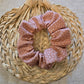 Scrunchie in New Bloom Mauve with dots