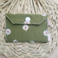 Original Keychain Wallet in Green Daisy