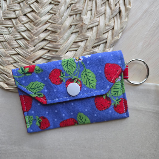 Original Keychain Wallet in Summer Strawberries