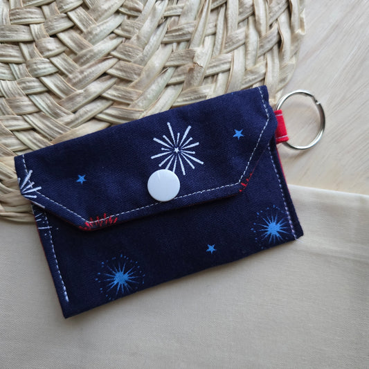 Original Keychain Wallet in Navy Fireworks