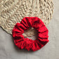 Scrunchie in Red with Red stars
