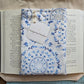 KINDLE SLEEVE IN BLUE FLORAL RIPPLES