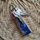 Keyfob in Southern blue floral