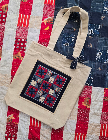 Liberty Square Print Tote