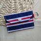 Original Keychain Wallet in Nautical Stripes