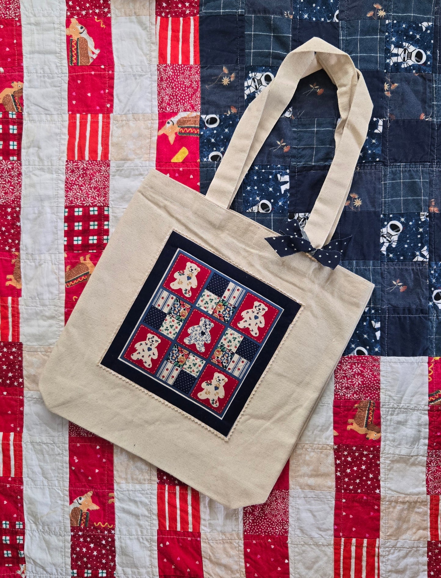 Liberty Square Print Tote