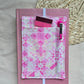 BOOK BUDDY IN STAR QUILT PINK
